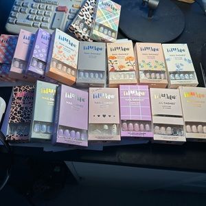 17 PARTIAL Red Aspen Nail Dashes